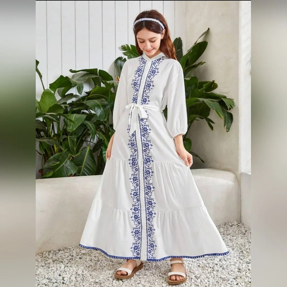 SHEIN-NWOT 12-13  TEEN MAXI Dress - Picture 3 of 6